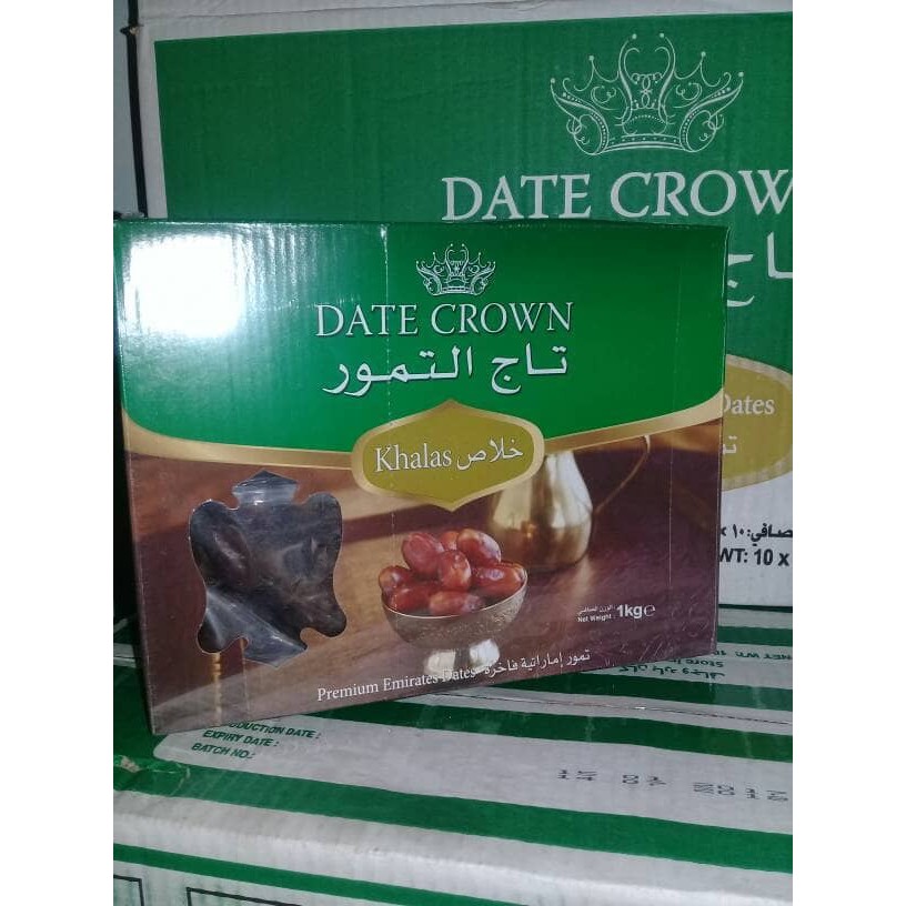 

PROMO TERMURAH KURMA DATES CROWN KHOLAS 1 KG KURMA EMIRATES