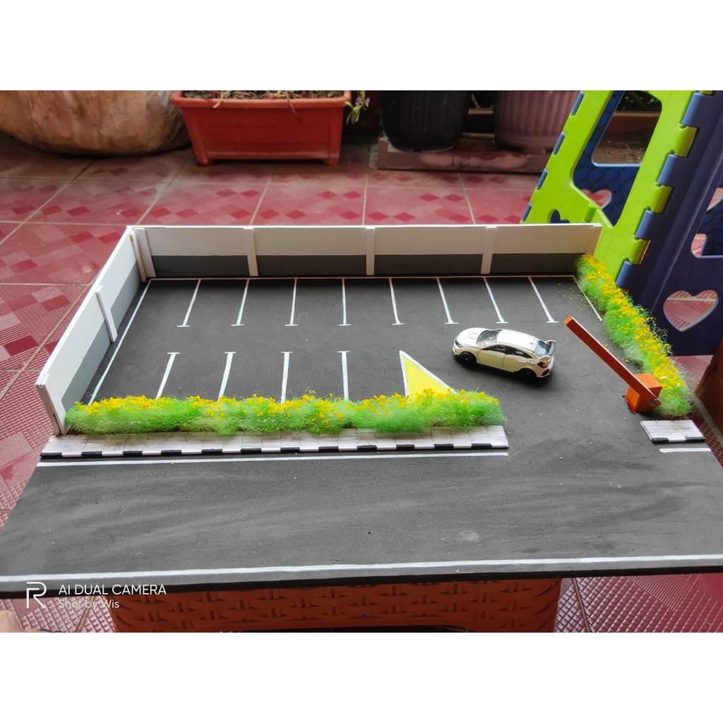 Diorama Diecast - Diorama Parkiran Diorama parkir Khusus Diecast miniatur parkiran mobil