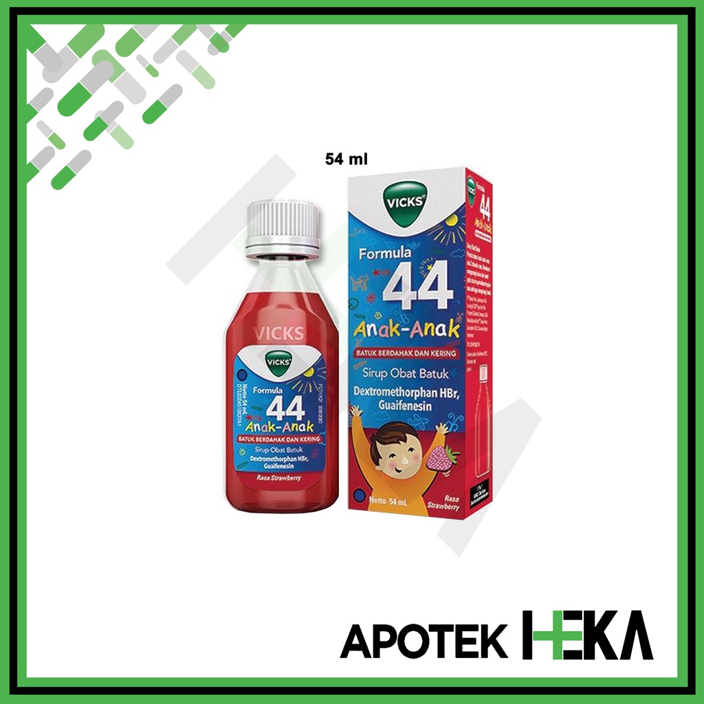 Vicks Formula 44 Anak-Anak Rasa Strawberry - Sirup Obat Batuk Anak (SEMARANG)