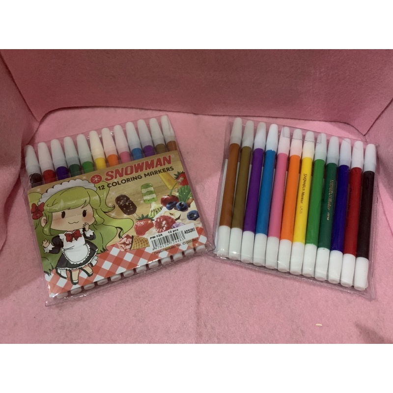

Spidol 12 warna SNOWMAN PW-12A / coloring marker