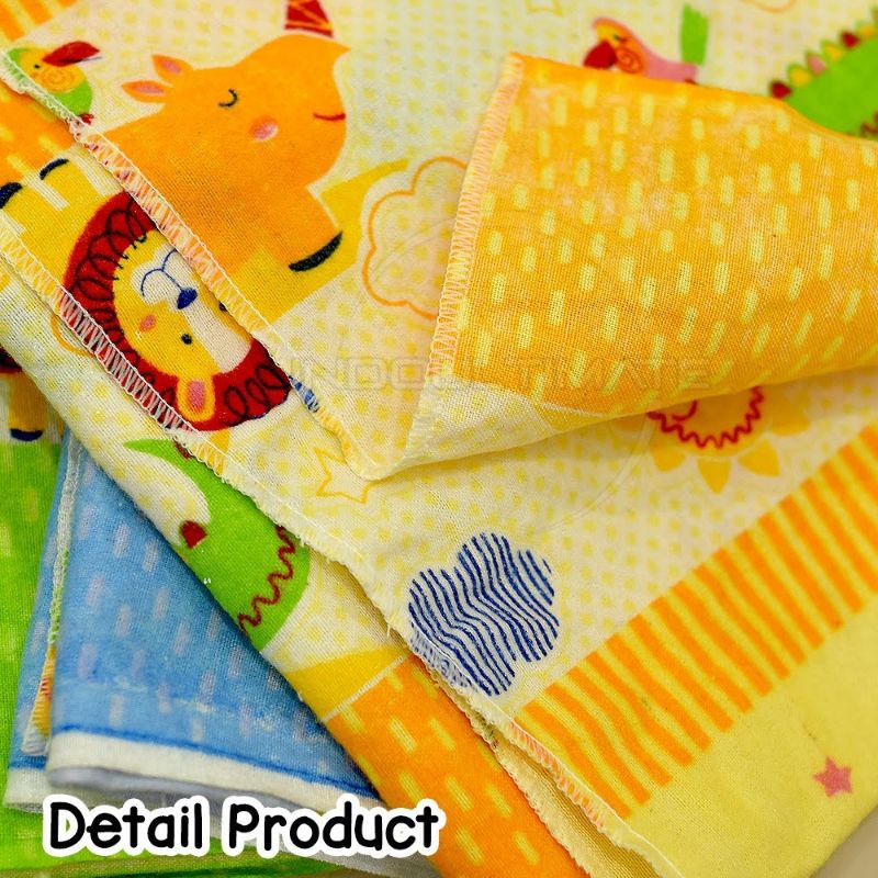 90x120 / 90x110 / 90x90 Kain flanel bedong alas selimut bayi besar jumbo