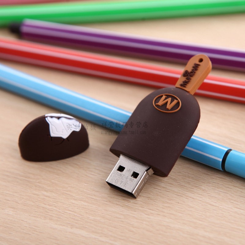 Flashdisk USB 3.0 4GB 8GB 16GB 32GB 64GB Kecepatan Tinggi Bentuk Es Krim Kartun