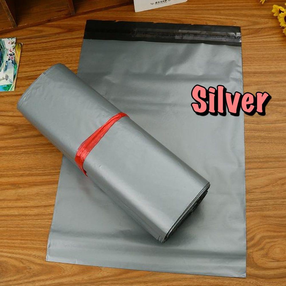 via Plastik POLYMAILER (isi 100 pcs) 17 x 30 cm Shopping Bag Kantong Packing Olshop Lem Penutup