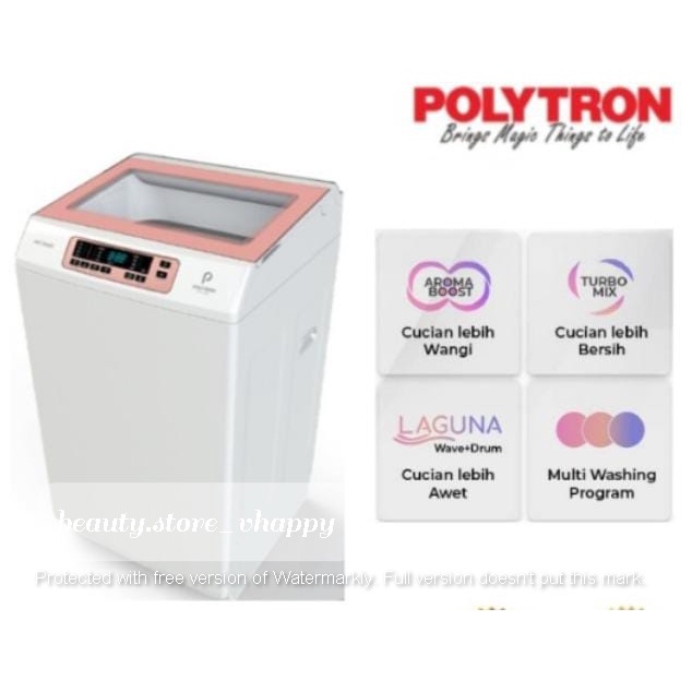 Mesin Cuci 1 Tabung POLYTRON PAW 7028 7 KG Garansi Resmi Khusus Jawabarat Jabodetabek (Kota bandung dan Cimahi Bisa COD)