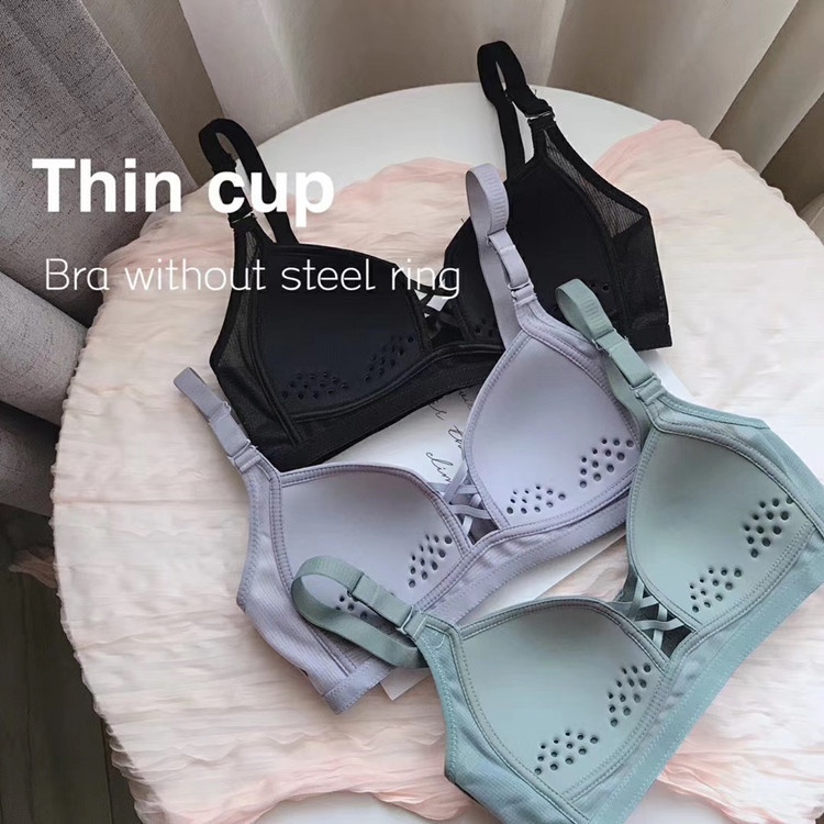 Honesty-197 Bra BH Sexy Tanpa Kawat Renda Bralette Bra Gym Fitness Senam Zumba Yoga Olahraga High quality