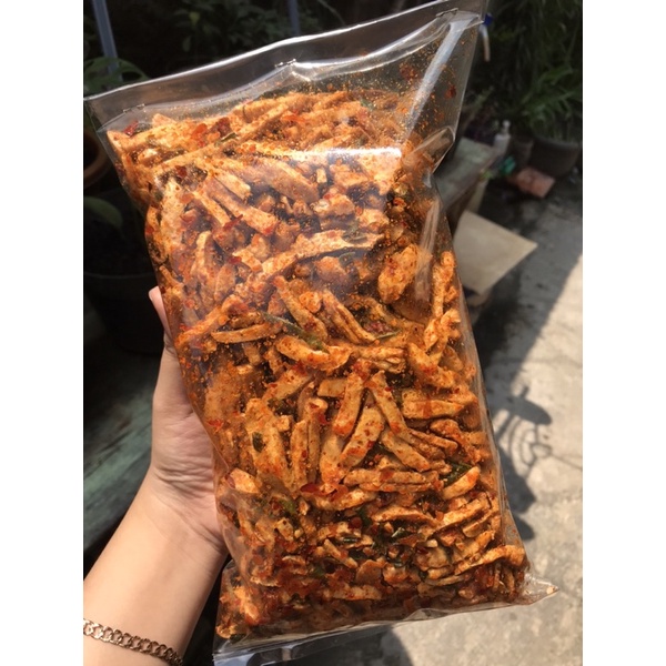 

Basreng Pedas gurih daun jeruk 500gr / Basreng set kg