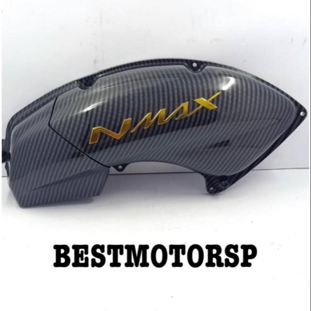 TUTUP COVER FILTER NMAX CARBON TULISAN GOLD