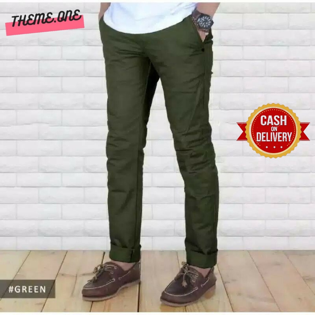 CELANA CHINO PANJANG PRIA SKINNY FIT CELANA PRIA CELANA CHINO PRIA