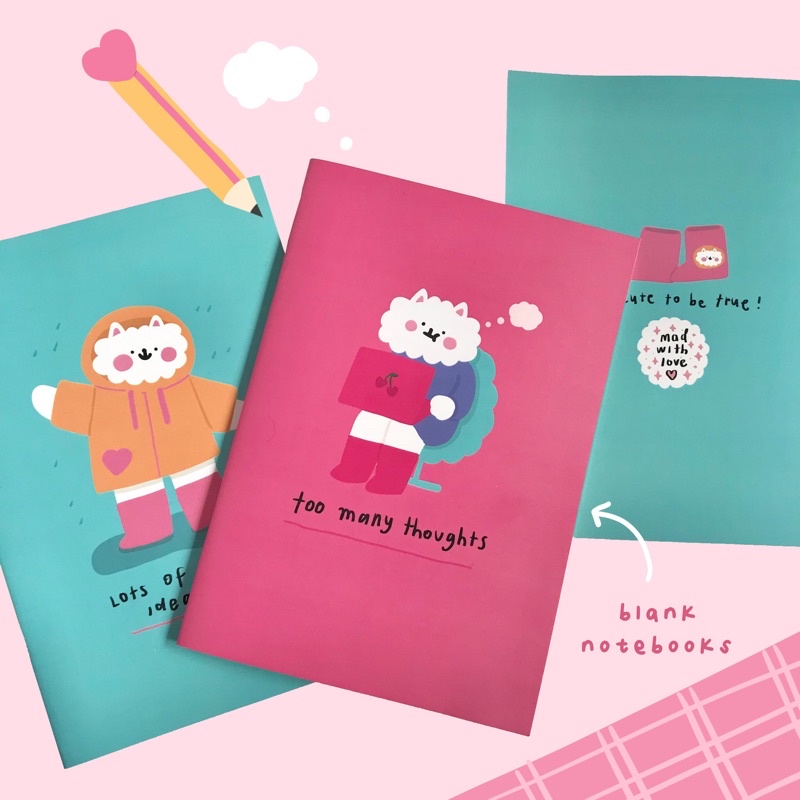

Blank bookpaper A5 notebook by madwithlove