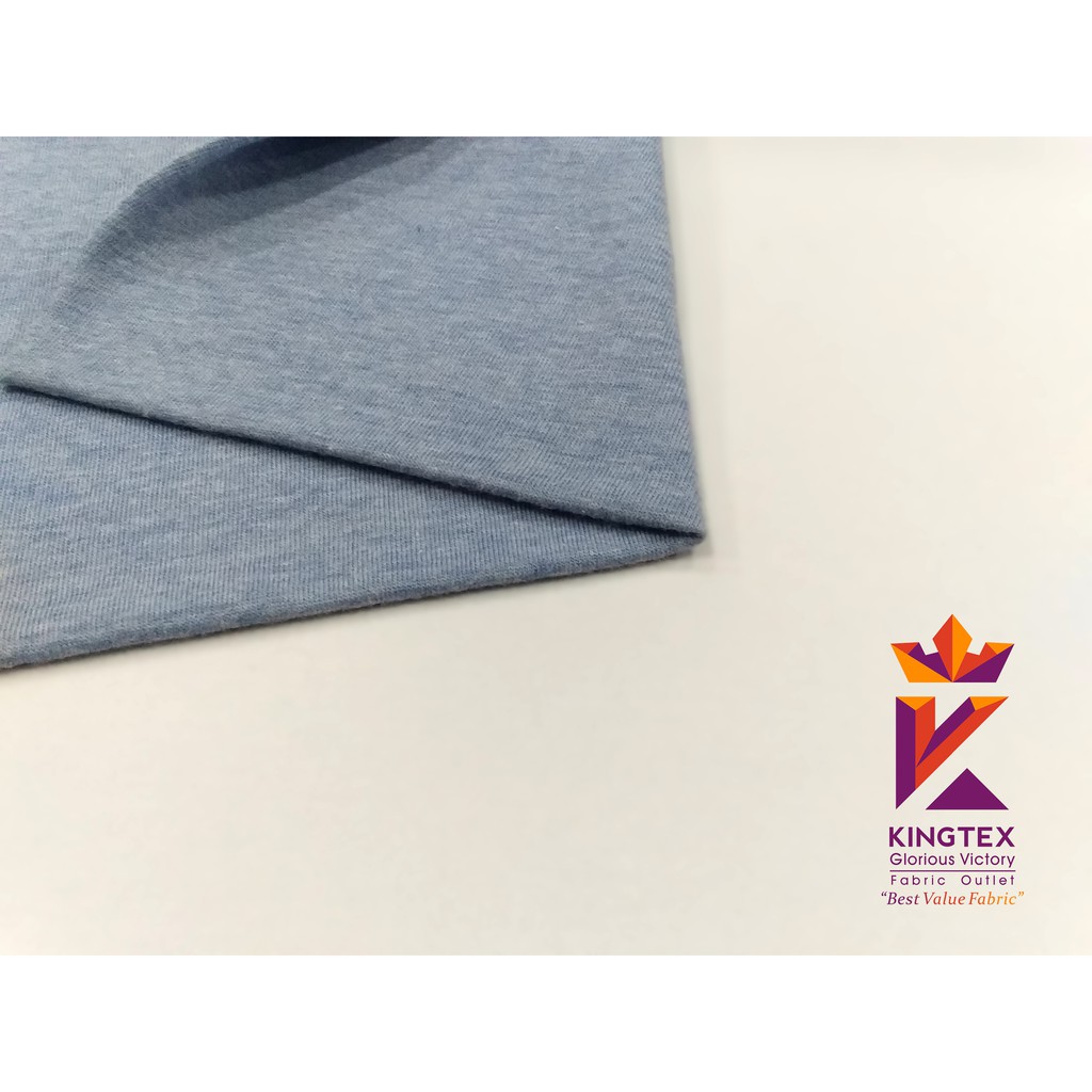 Cvc 30s Biru Muda Twotone Kain Kiloan Bahan Kaos Kingtexfo Shopee Indonesia