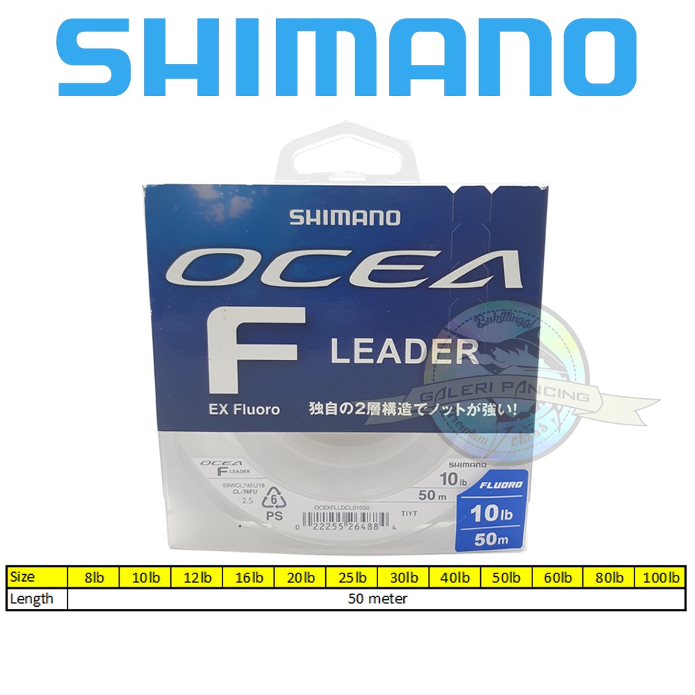 Senar Pancing Shimano Ocea EX Fluorocarbon Leader 50 Meter