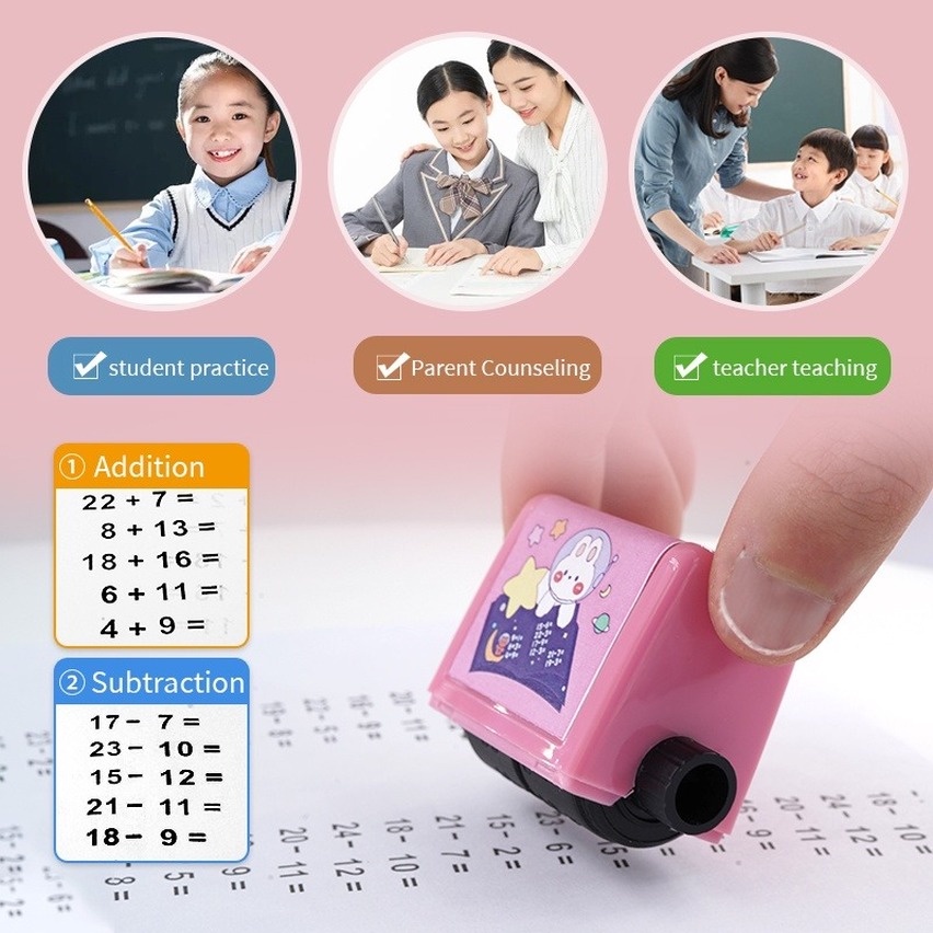 Ready stock Stempel Angka Digital 100 Rumus Perkalian