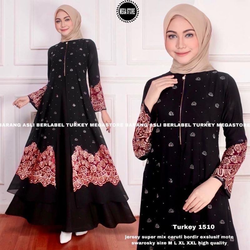 Gamis Abaya Turkey 1510 by Megastore