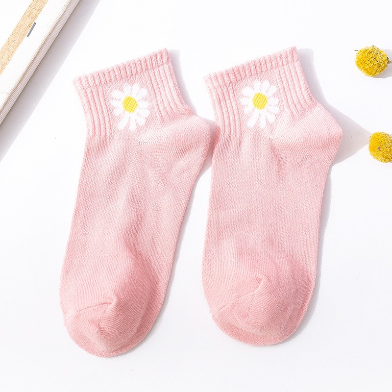 OT288 - KAOS KAKI WANITA PRIA KAOS KAKI FASHION KAOS KAKI ANKLE KAUS KAKI MURAH IMPORT COD-Pink