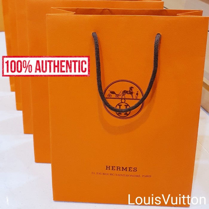 

BAYAR DITEMPAT NEW Paperbag Hermes Small / XL Authentic Ori Kelly Birkin Lindy Pb Bag - S