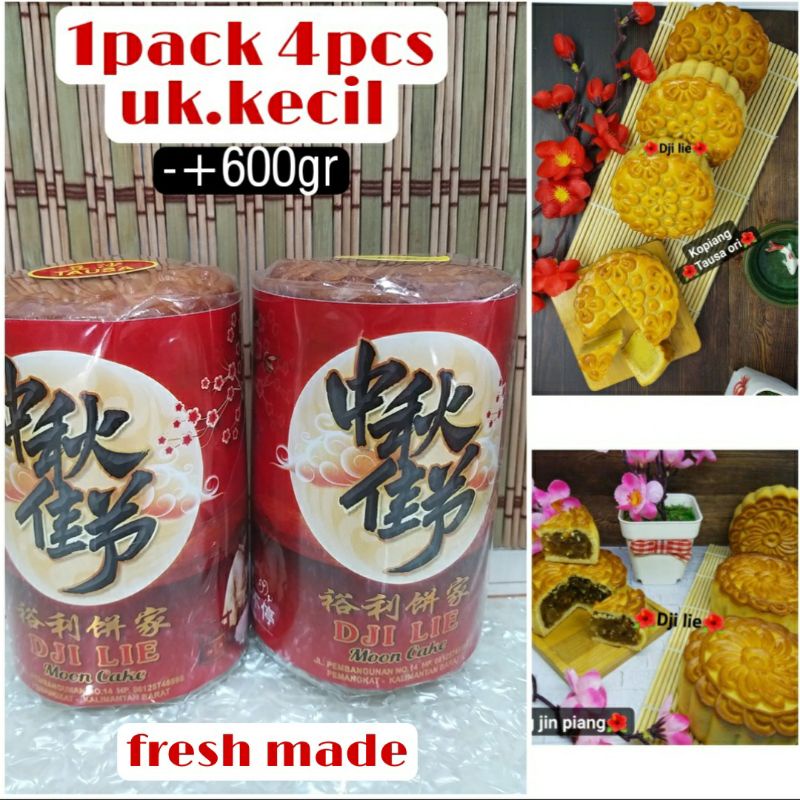 MOONCAKE KUE BULAN DJI LIE uk kecil , TIONG CIU PIA TAUSA PIA GOJIN PIA , KUE BULAN KHAS KALIMANTAN 