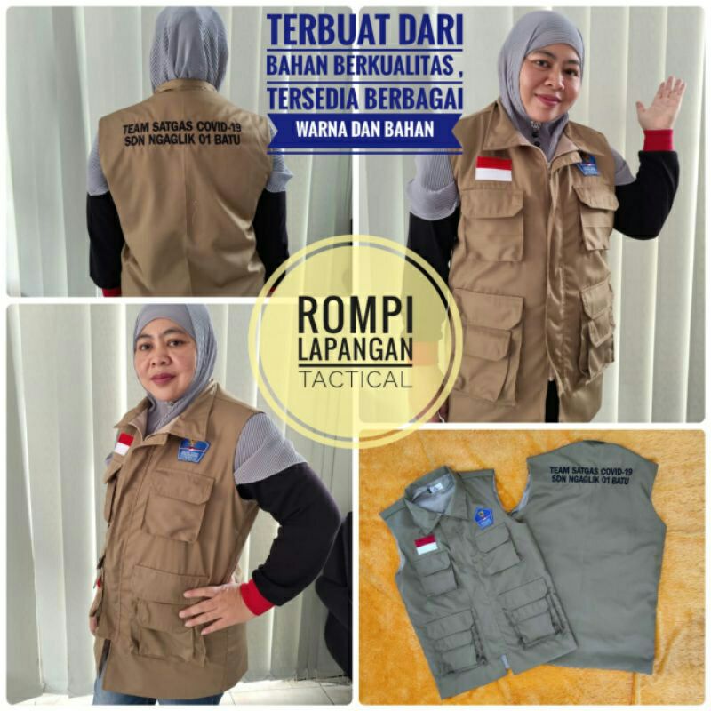 Rompi Tactical Model Saku Kompol Bisa Custom