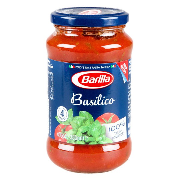 

BARILLA Basilico Tomato Pasta Sauce 400gr - Saus Tomat Basil Italy