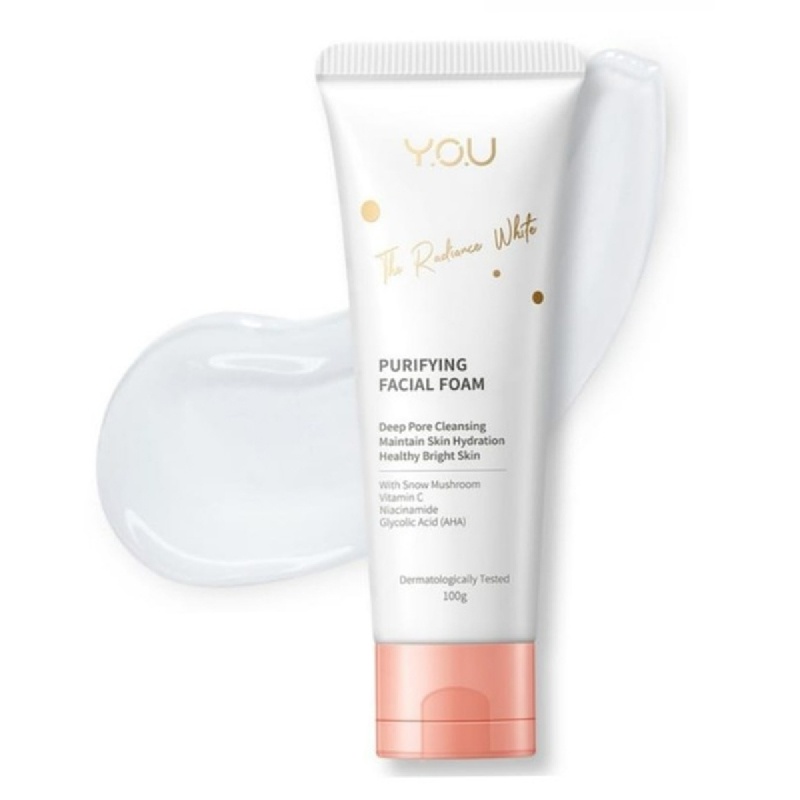 ★ BB ★ Y.O.U The Radiance White Purifying Facial Foam [Dengan Kandungan Glycolic Acid (AHA)] - YOU