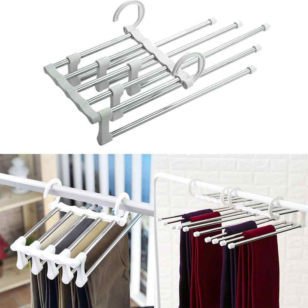 magic trousers rack gantungan celana rak hanger celana panjang jilbab multifungsi