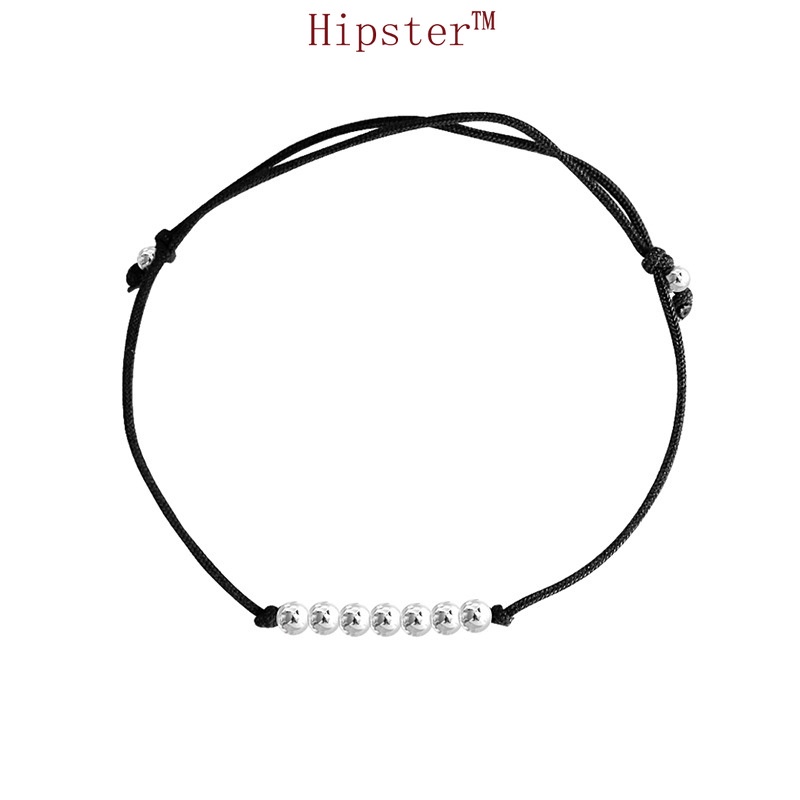 Hot Sale Braided Rope round Beads Simple and Short Creative Bracelet