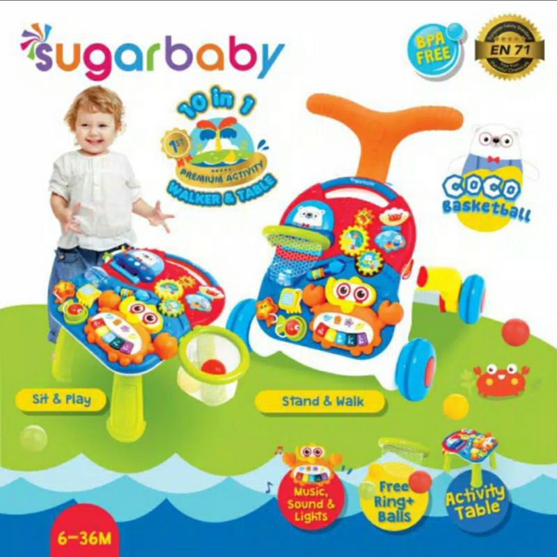 music walker n table sugar baby 10 in 1