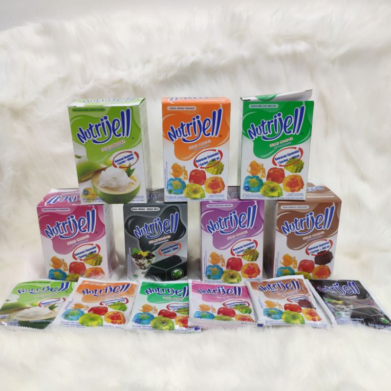 NUTRIJELL JELLY POWDER VARIAN RASA BUAH 10 GRAM