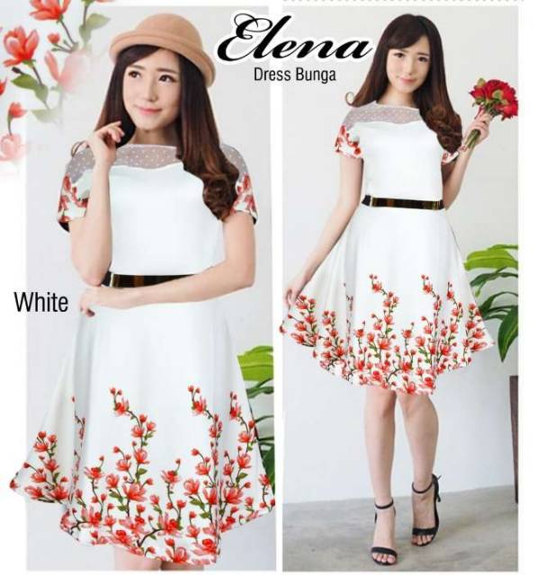 Elena dress bunga