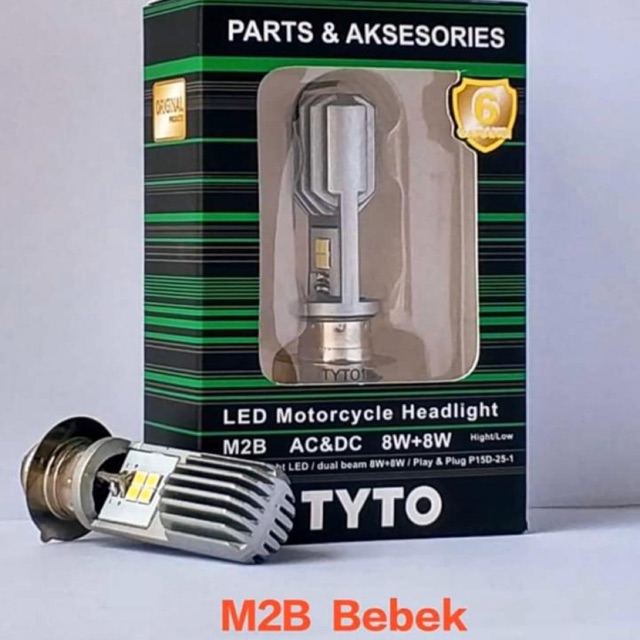 Tyto M2B H6 lampu LED/Bolam depan led TYTO H6