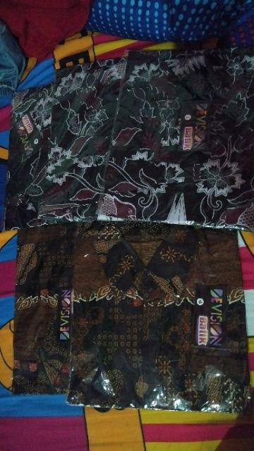 Asifa Batik Hrb026 Kenongo Kemeja Tosca Pendek Pekalongan Padi M L Xl Sogan Tulis Halus Kemeja Batik