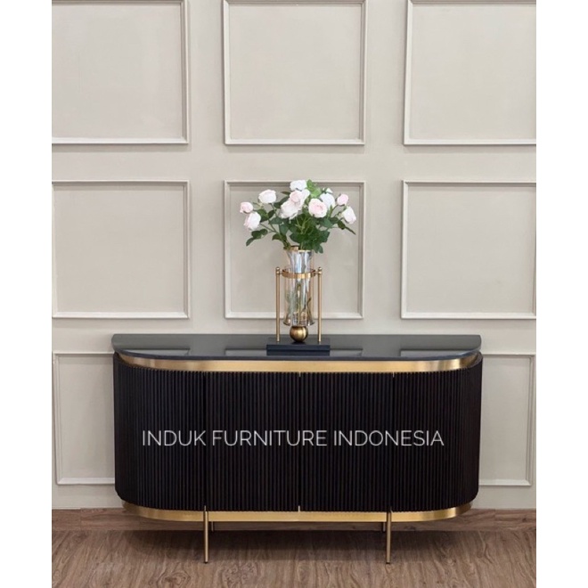 MEJA PAJANGAN MINIMALIS MODERN.CREDENZA TERBARU.BUFET MINIMALIS