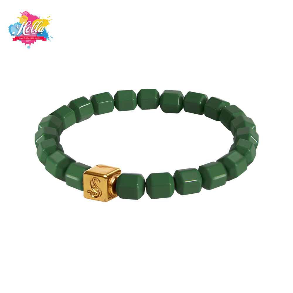 GELANG ALSYVA JADE GOLD - GELANG TANGAN KESEHATAN DENGAN PEMBATAS GWISAMUNSOK BLACK JADE ASLI KOREA-3