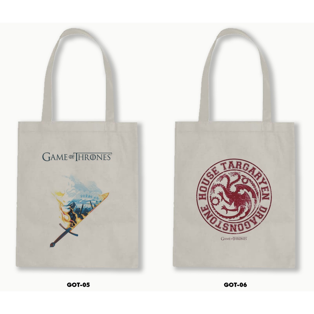 TOTE BAG BLACU- GAME OF THRONES