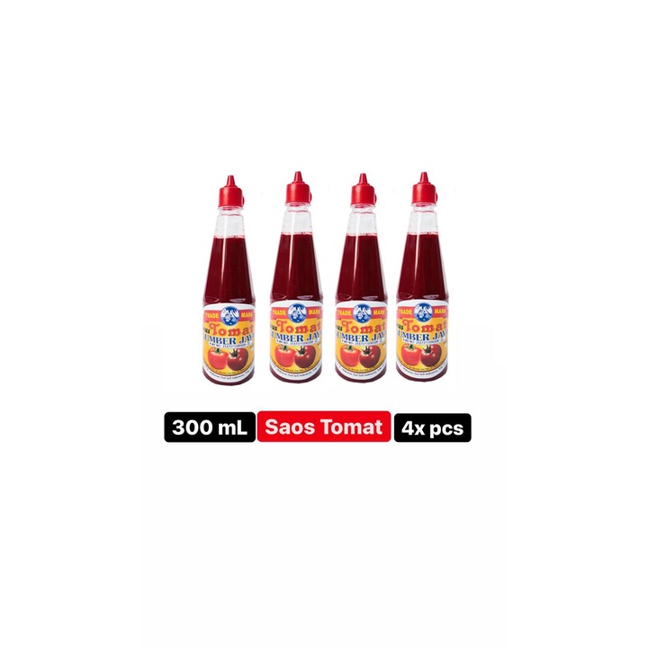 

Saos/Saus Tomat 300 mL ( Sumber Jaya ) - Multipack 4 pcs