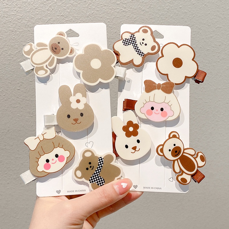 2022 Jepit Rambut Bentuk Bebek Kartun Gaya Korea Untuk Anak Perempuan