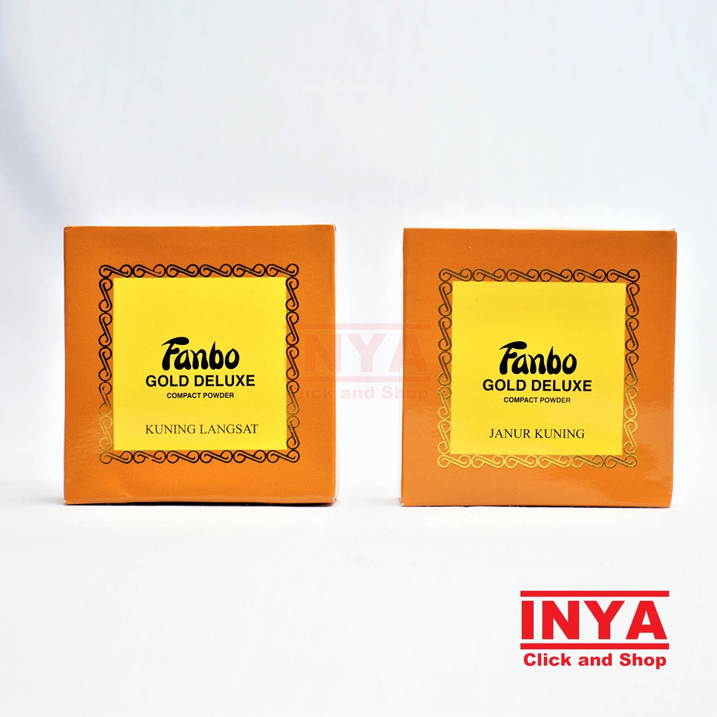 FANBO GOLD DELUXE 4 JANUR KUNING COMPACT POWDER 20gr - BEDAK PADAT