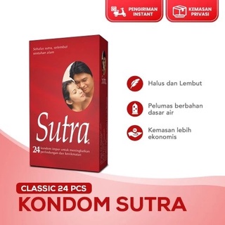 SUTRA Condom Kondom Plus / Classic isi 24 / Gerigi 12s / Tisu - PRIVASI TERJAGA