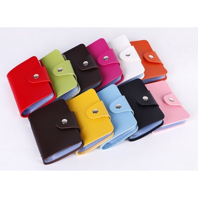 DOMPET KARTU 24 SLOT KULIT IMPORT BAHAN TEBAL SOVENIR PERNIKAHAN MURAH IMPORT