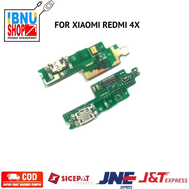 Flexible Flexibel Pcb Papan Konektor Charger Xiaomi Redmi 4X plug in mic Board carger casan cas ori