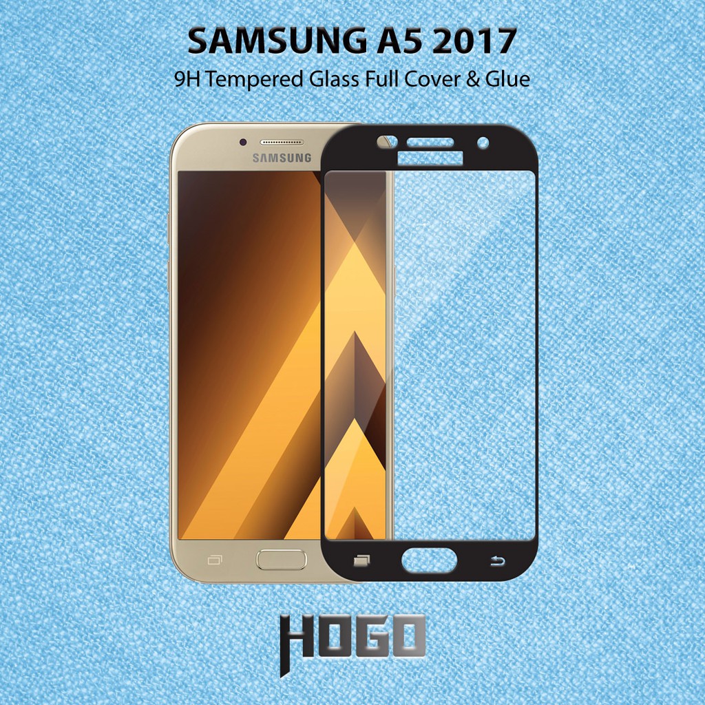 TG HOGO Full Glue SAMSUNG Galaxy A5 2017 (A520) - Hitam