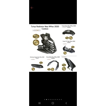 COVER CVT DAN HAWA NMAX NEW/AEROX NEW CARBON KEVLAR