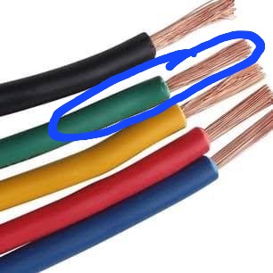 kabel tembaga serabut 0,75mm tunggal per 5meter setiap warna