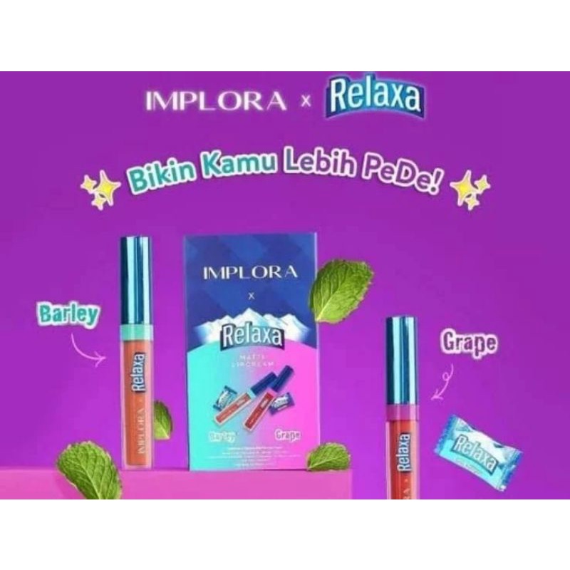 LIPCREAM RELAXA IMPLORA ORIGINAL BPOM NEW❣️NNW❣️