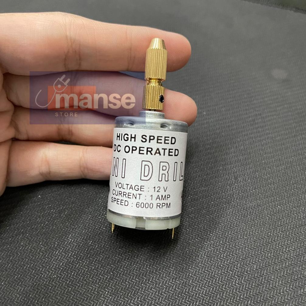 Mini Drill / Bor Pcb Mini 12V (Dinamo Mini Drill)
