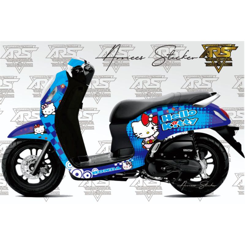 DECAL HONDA SCOOPY 2021 FULL BODY - STICKER SCOOPY PRESTIGE