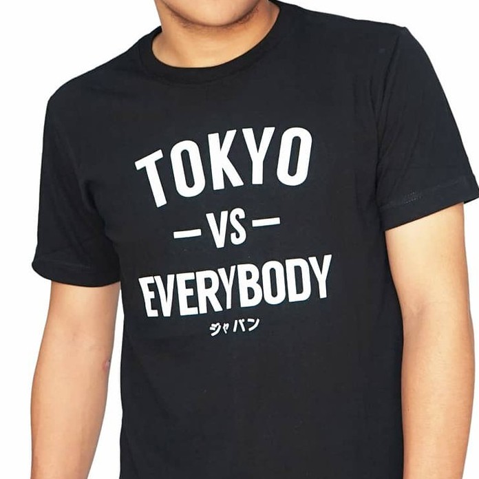Kaos Pria - Kaos TShirt TOKYO VS EVERYBODY - kaos Polos by Shachi