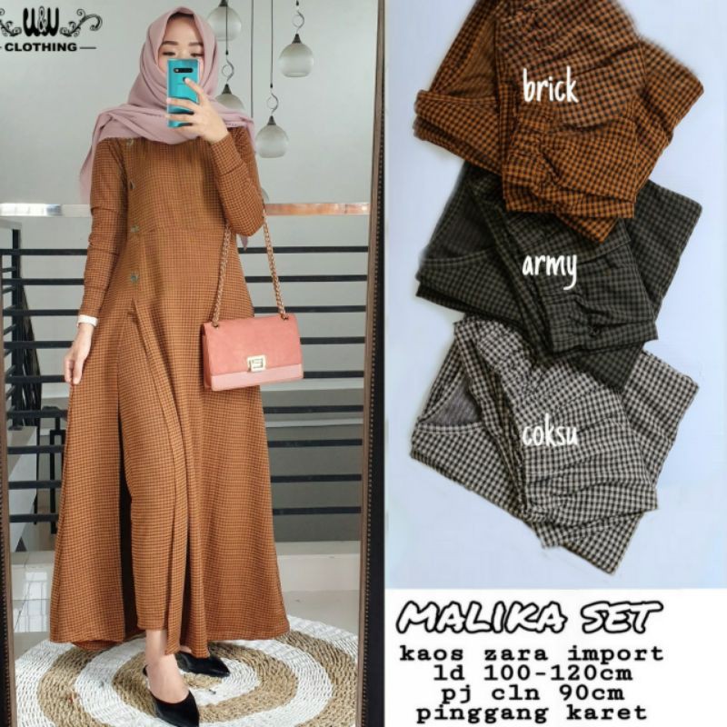 MALIKA SET BAJU SETELAN WANITA