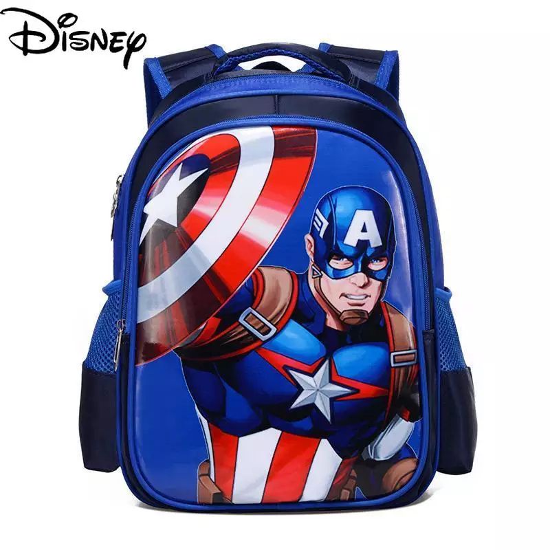 Mochillastore - Tas Ransel Anak Laki Laki Karakter Marvel Tas Sekolah Anak PG PAUD TK SD Backpack Anak Cowok Tas Ransel Captaint Amerika