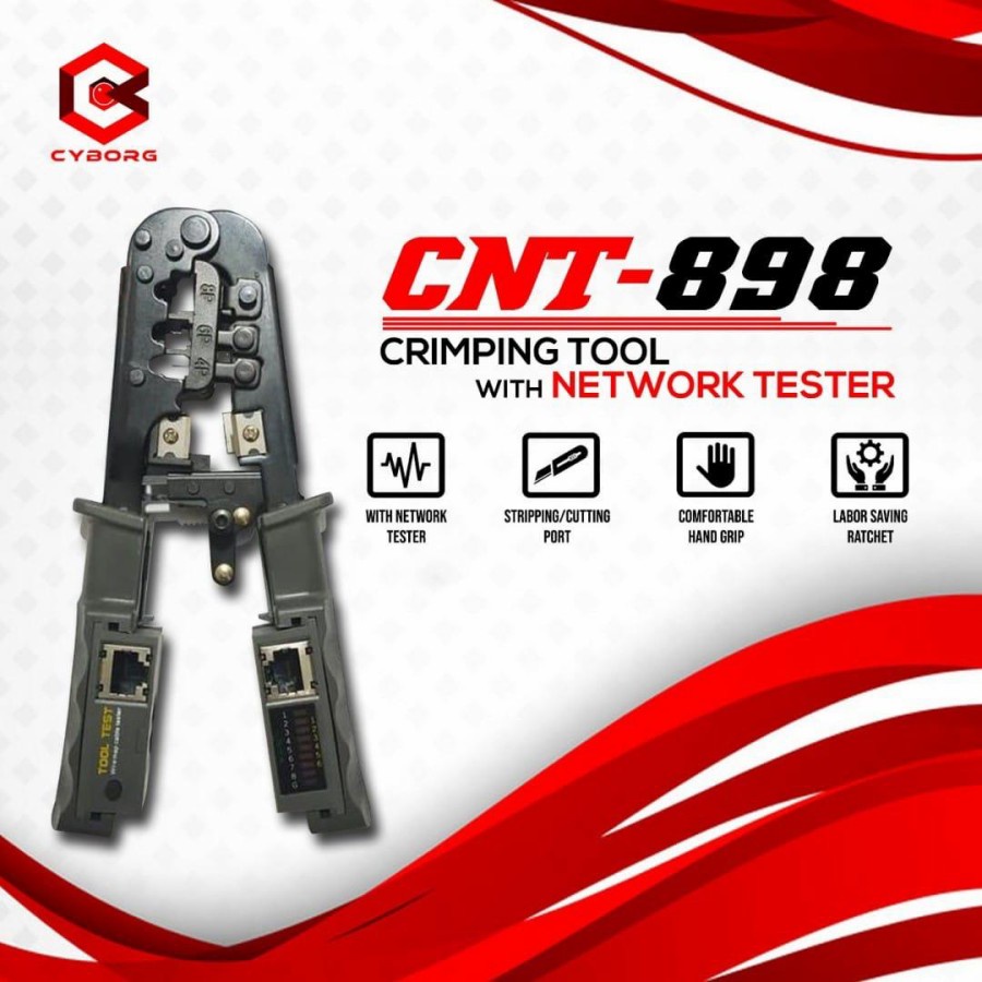 Tang Crimping + Lan Tester RJ45