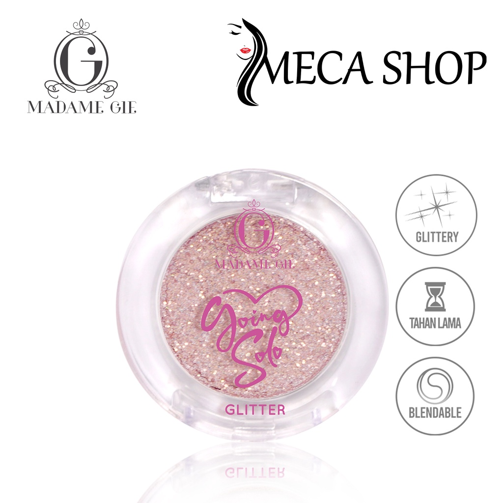 Madame Gie Going Solo Glittery Pressed Eyeshadow - MakeUp